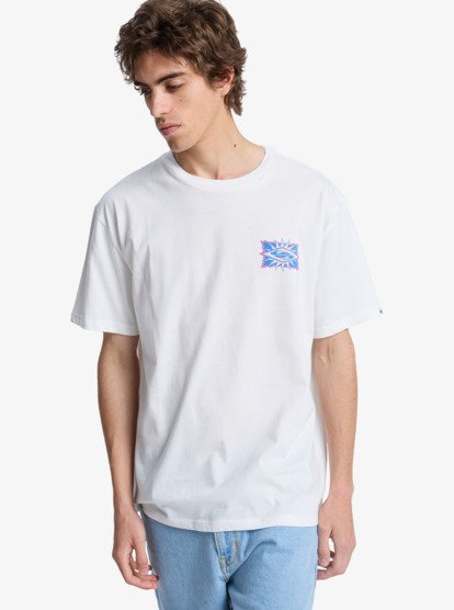 Quiksilver EV Starfish Stamp T-Shirt in Snow White