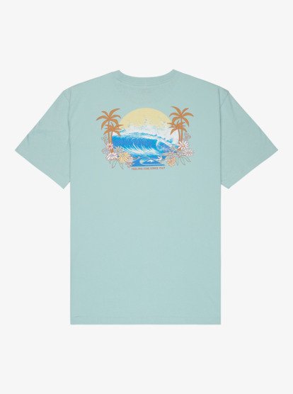 Quiksilver EV Barrel Paradise T-Shirt in Blue Haze