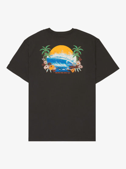 Quiksilver EV Barrel Paradise T-Shirt in Tarmac