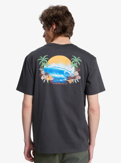 Quiksilver EV Barrel Paradise T-Shirt in Tarmac