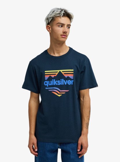 Quiksilver EV Horizon Fade T-Shirt in Dark Navy