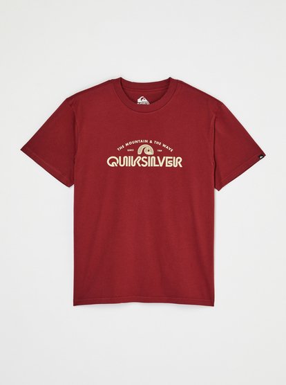 Quiksilver EV Vista T-Shirt in Oxblood Red