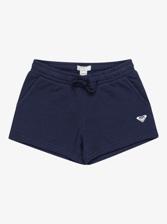 Roxy Surf Feeling Girls Jogger Shorts in Naval Academy