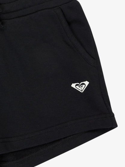 Roxy Surf Feeling Girls Terry Sweat Shorts in Anthracite