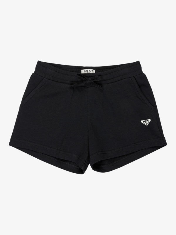 Roxy Surf Feeling Girls Terry Sweat Shorts in Anthracite