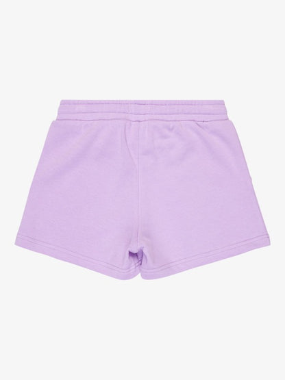 Roxy Surf Feeling Girls Terry Sweat Shorts in Crocus Petal