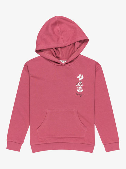 Roxy Surf Feeling - Pullover Hoodie for Girls in Heather Rose