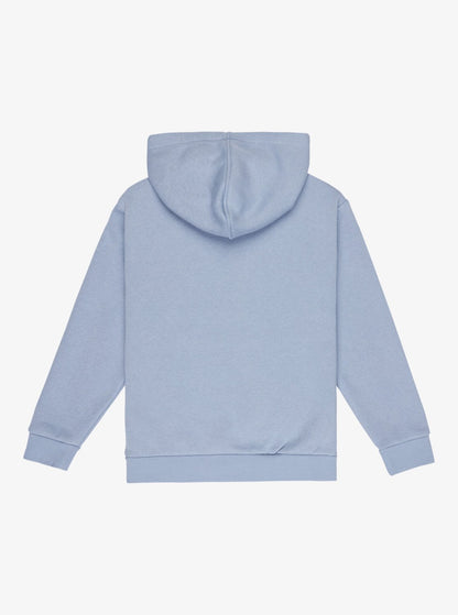 Roxy Surf Feelin Brushed Girls Hoodie in Blue Blizzard