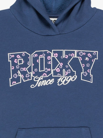 Roxy Surf Feeling Girls Hoodie in Vintage Indigo