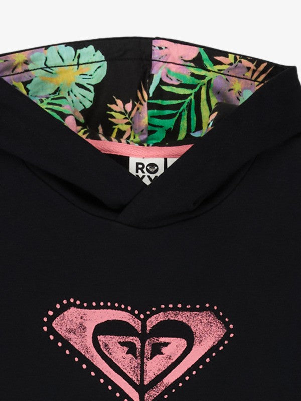 Roxy Hope You Trust Girls Hoodie in Anthracite