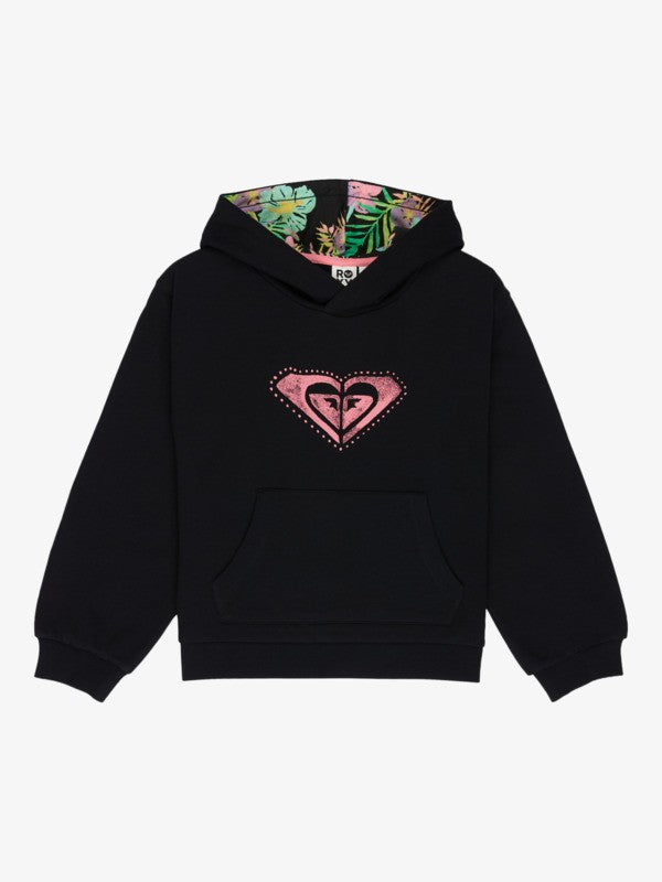 Roxy Hope You Trust Girls Hoodie in Anthracite