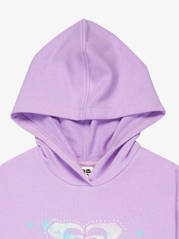 Roxy Surf Feeling Girls Hoodie in Crocus Petal