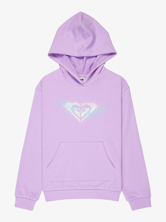 Roxy Surf Feeling Girls Hoodie in Crocus Petal