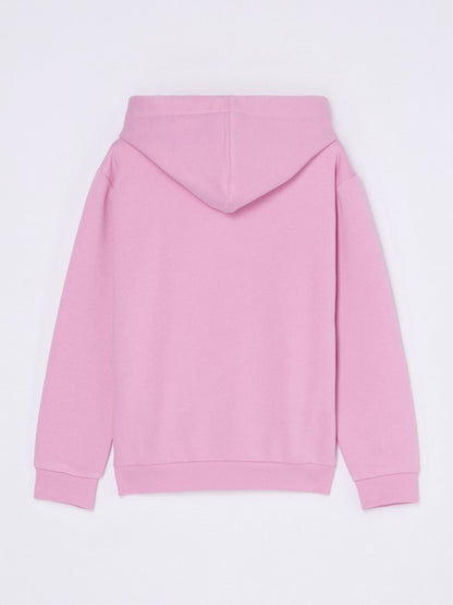 Roxy Surf Feeling Brushed Girls Pink Hoodie