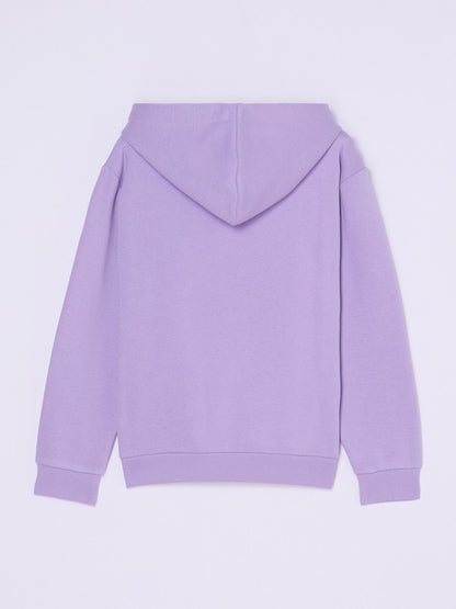 Roxy Surf Feeling Brushed Girls Purple Hoodie