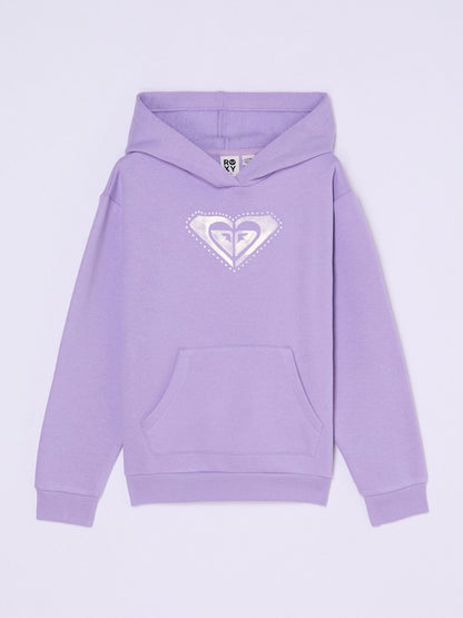 Roxy Surf Feeling Brushed Girls Purple Hoodie