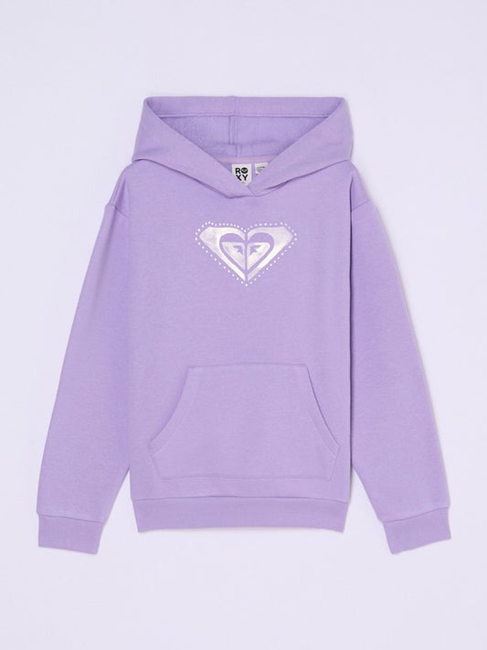 Roxy Surf Feeling Brushed Girls Purple Hoodie