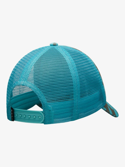 Roxy Honey Coconut Girls Trucker Cap in Oil Green