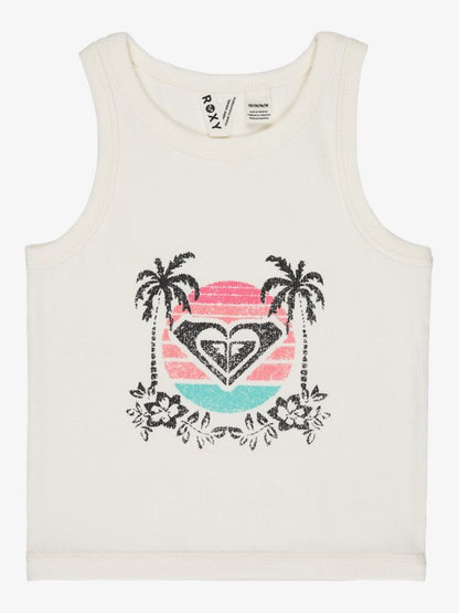 Roxy Iconic Days Girls Vest Top in Coconut Milk