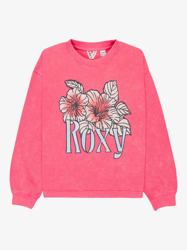 Roxy Eastside Midweight Girls Jumper in Sangria Sunset