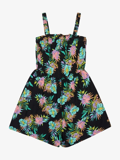 Roxy Playa Baby Girls Romper in Anthracite Aquarella Active