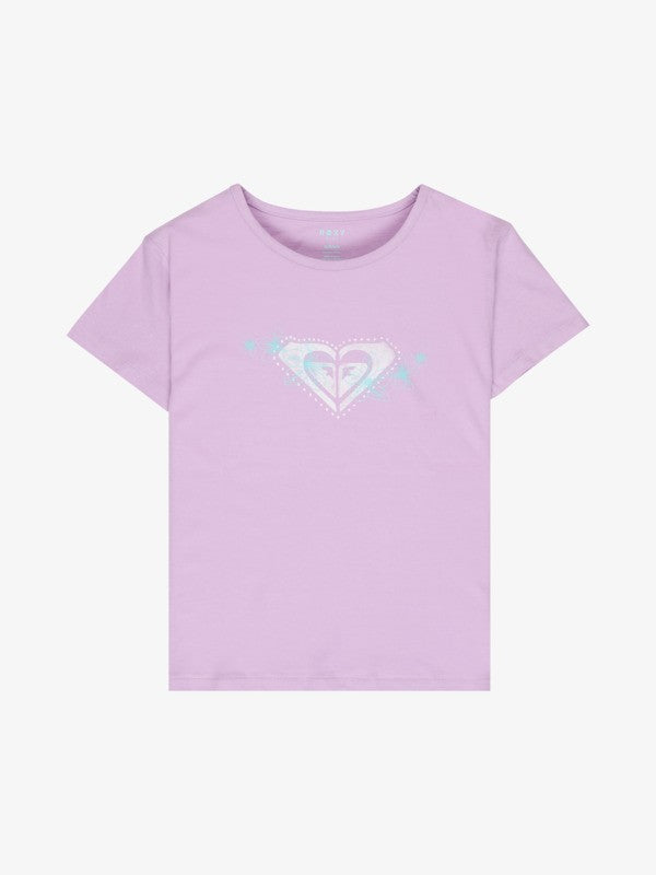 Roxy Lily Regular Night Girls T-Shirt in Crocus Petal