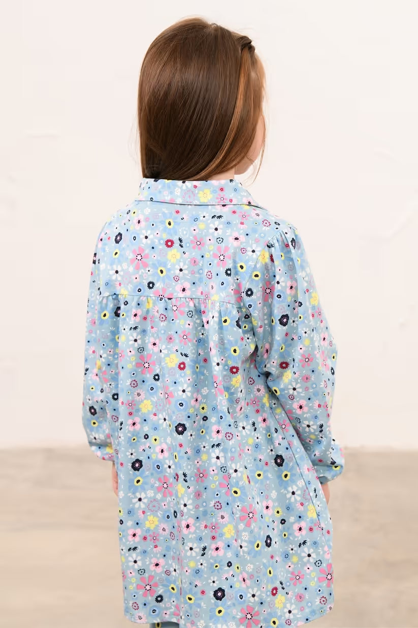 Lighthouse Erica Dress in Pastel Teal