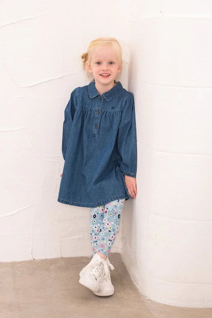 Lighthouse Erica Dress in Washed Denim