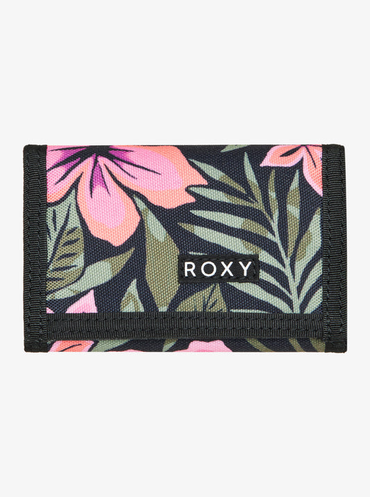 Roxy Small Beach - Bi-Fold Wallet for Women in Anthracite Floral