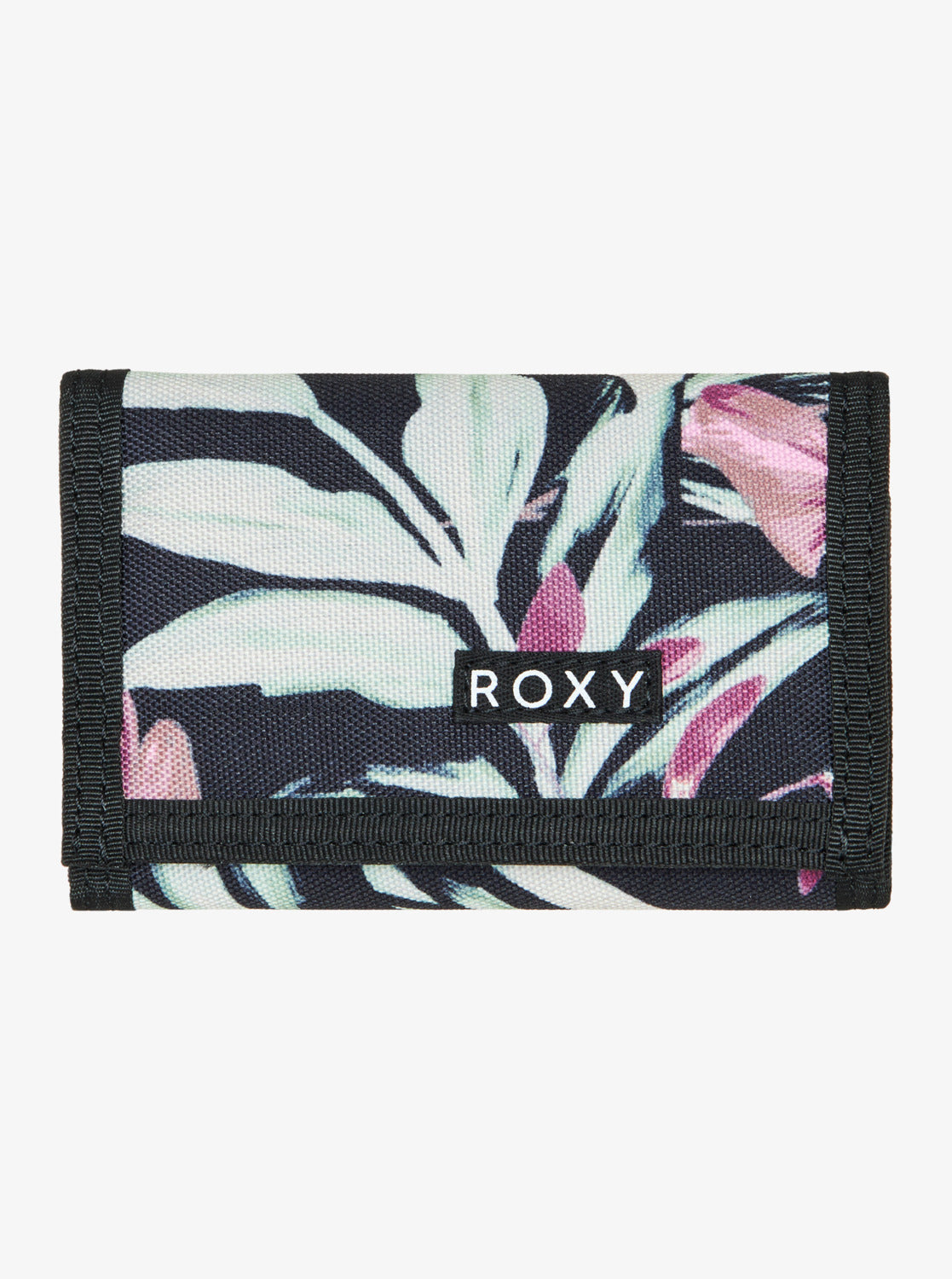 Roxy Small Beach - Bi-Fold Wallet for Women in anthracite wind swept floral