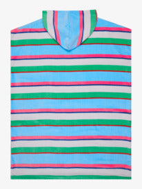 Roxy Stay Magical Printed Poncho Towel in Cloud Dancer Classic Stripe