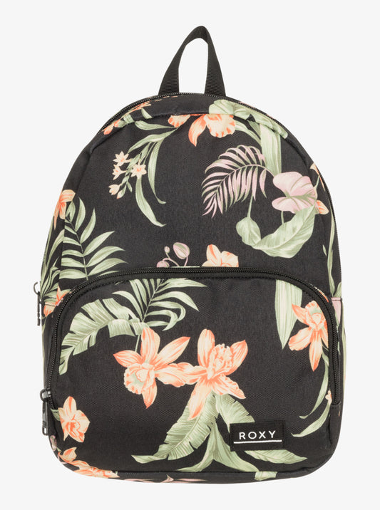 Roxy Always Core Extra Small Backpack in Anthracite Island Escape