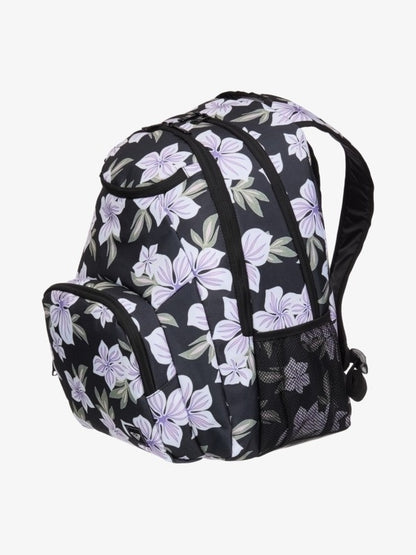 Roxy Shadow Swell Printed Backpack in Oil Green Of The Pacific