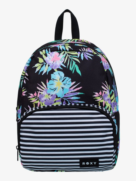 Roxy Always Core Printed Small Backpack in Anthracite Aquarella Active