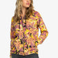 Roxy Deep Dive Zip Up Hoodie in Anthracite Hot Tropics