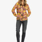 Roxy Deep Dive Zip Up Hoodie in Anthracite Hot Tropics