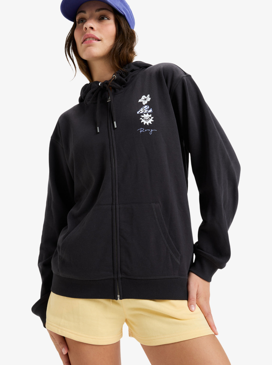 Roxy Surf Stoked - Full Zip Hoodie for Women in Phantom