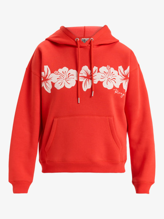 Roxy Perfect Place Hoodie in Poppy Red