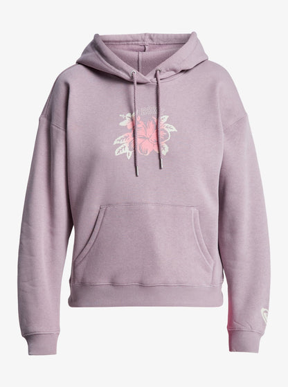 Roxy Perfect Place Brushed Felxed Fit Hoodie in Nirvana
