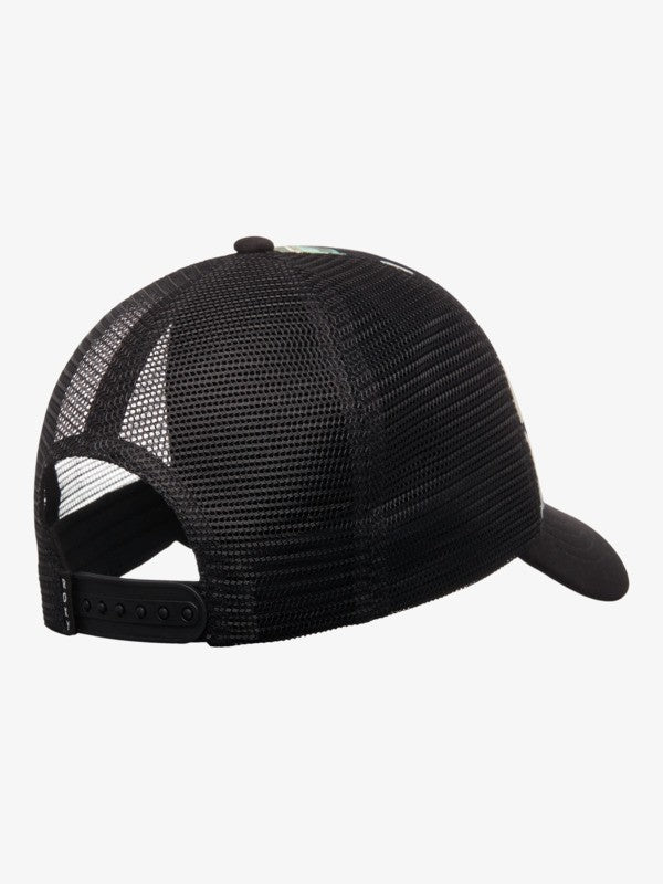 Roxy Beautif Morning Trucker Cap in Anthracite Spring Charming