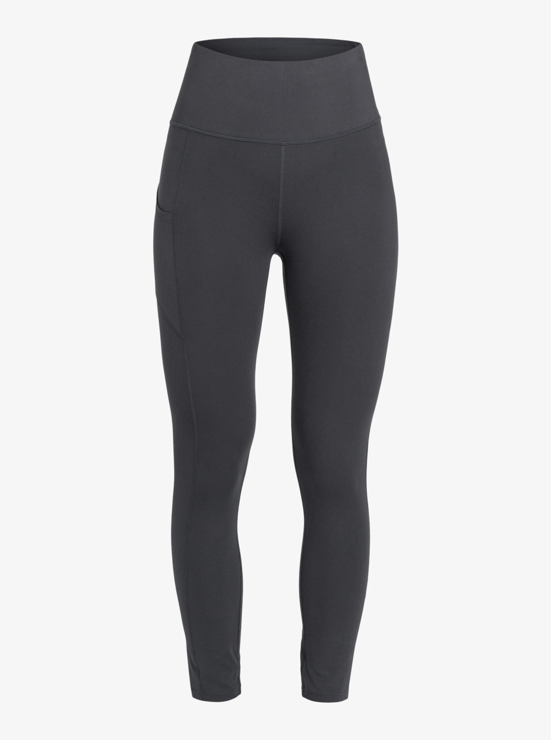Roxy Heart Into It Ankle Technical Leggings in Anthracite