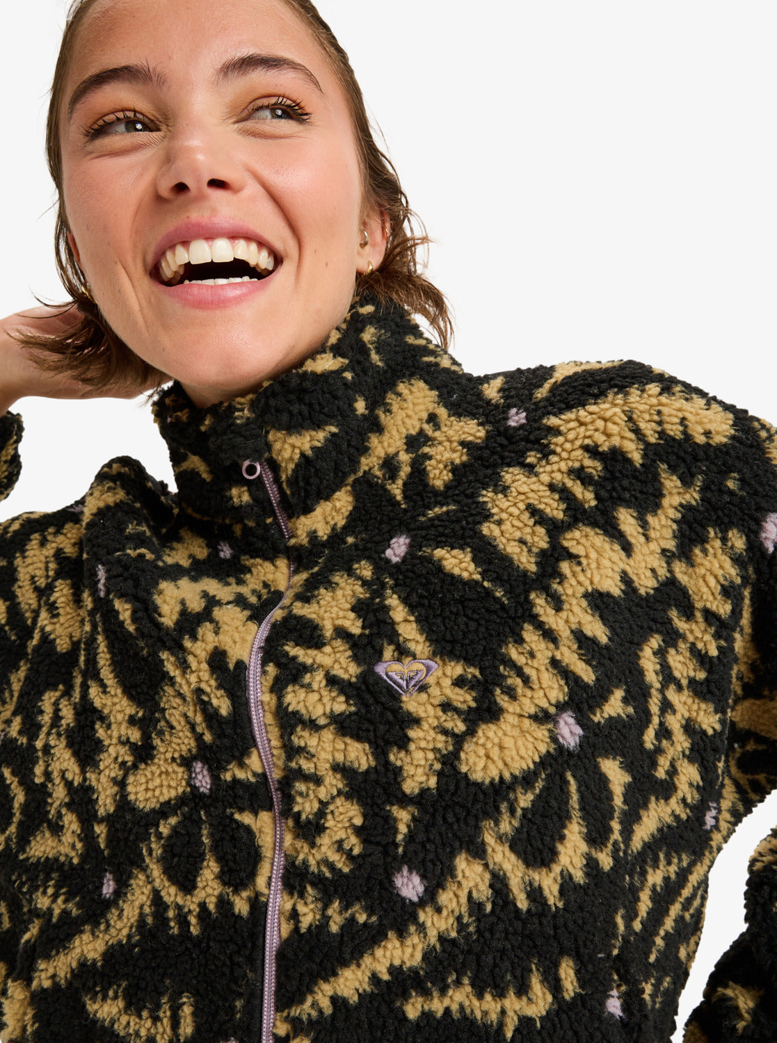 Roxy Boundless Spirit Zippered - Sherpa Jacket for Women