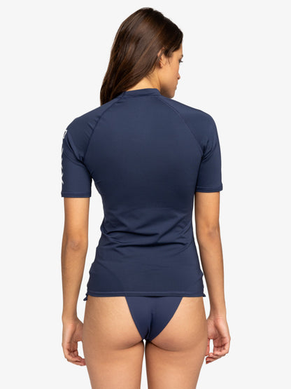 Roxy Whole Hearted Rash Vest in Mood Indigo
