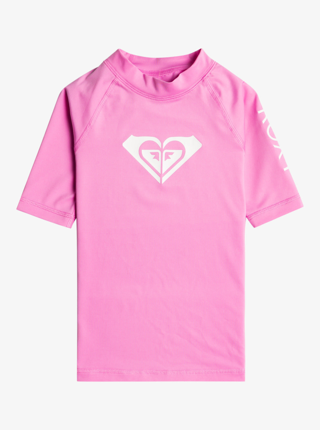 Roxy Whole Hearted Short Sleeved Rash Vest in Pink