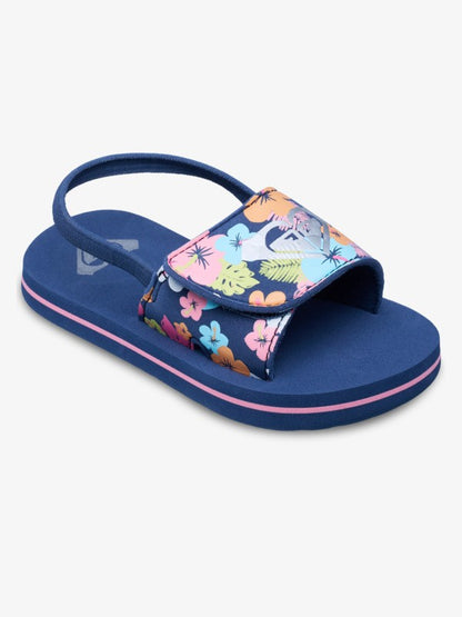 Roxy Finn Toddler Sandals in Light Navy Pink