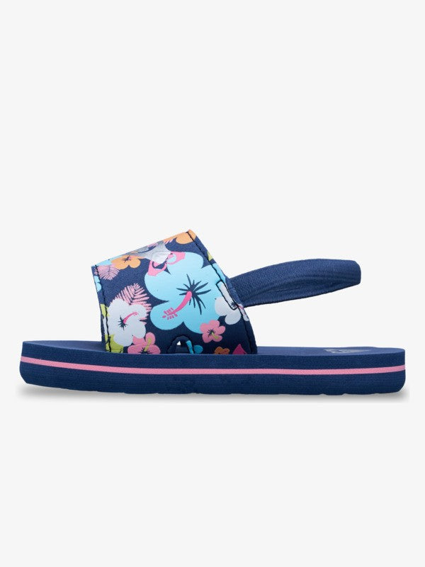Roxy Finn Toddler Sandals in Light Navy Pink