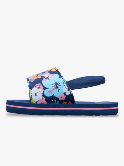 Roxy Finn Toddler Sandals in Light Navy Pink