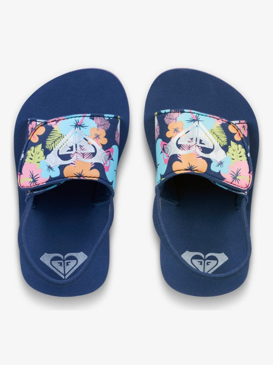 Roxy Finn Toddler Sandals in Light Navy Pink