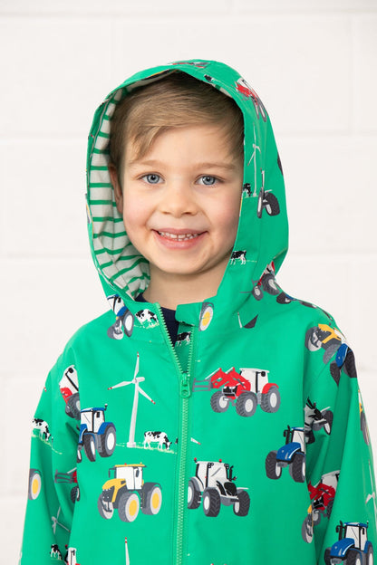 Lighthouse Ethan Waterproof Jacket - Tractor Wind Turbine Print
