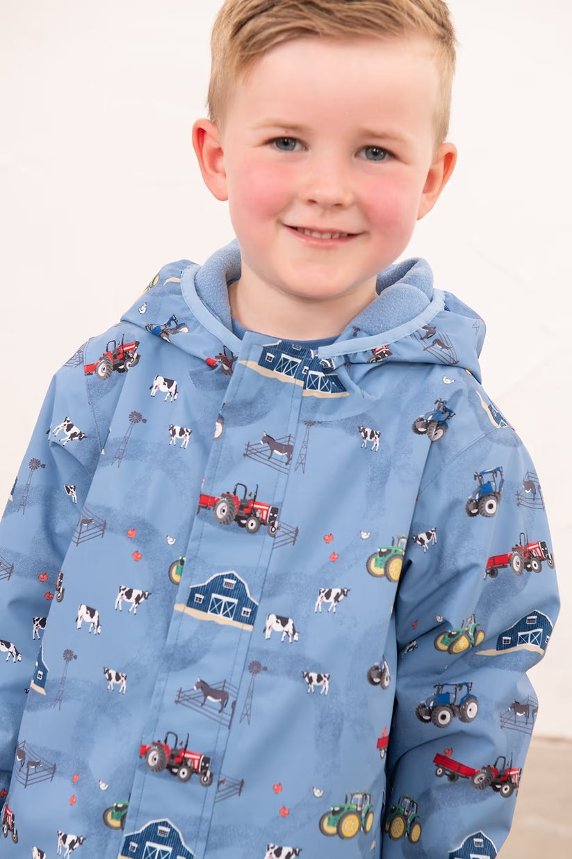 Lighthouse Finlay Coat in Blue Farm